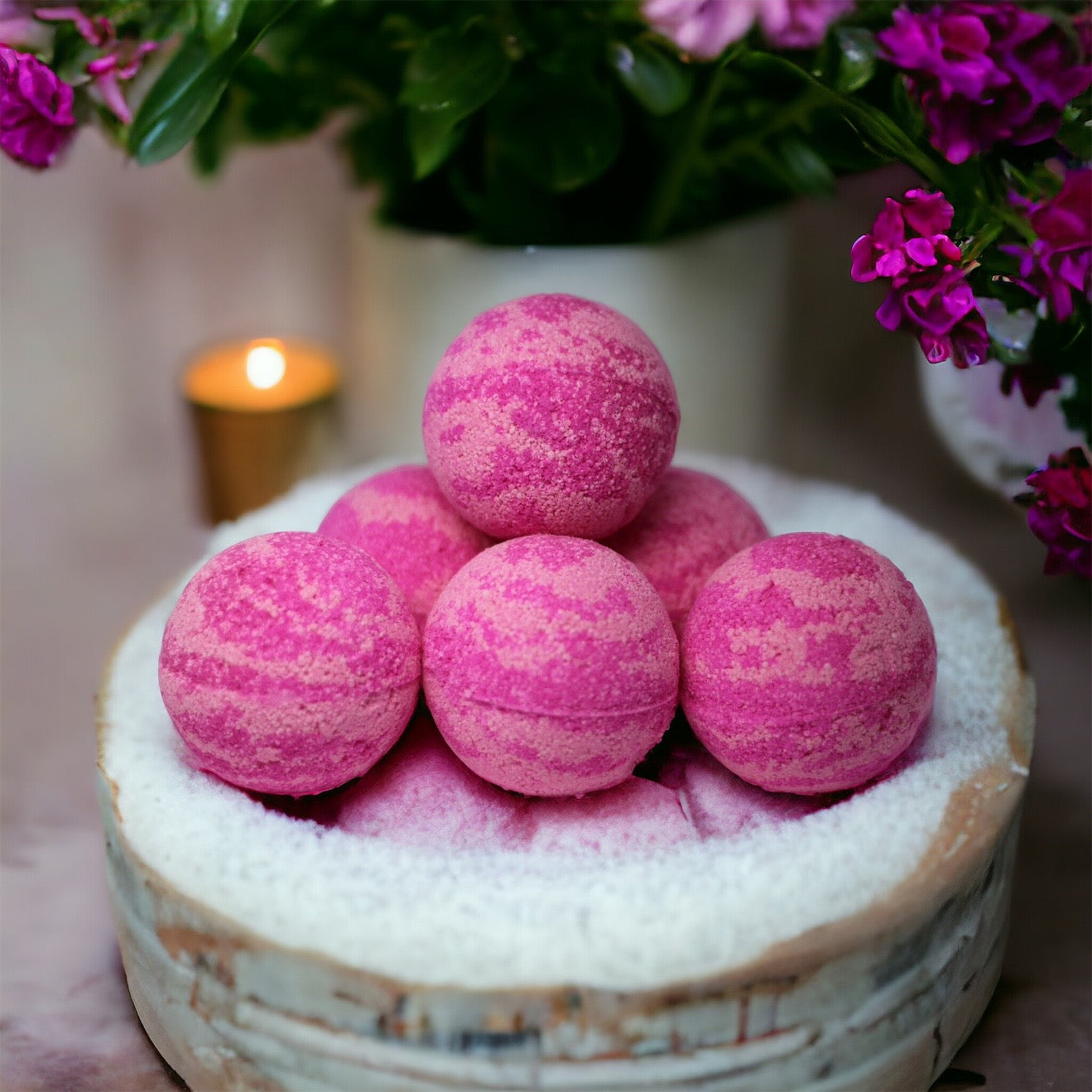 Pink Musk Sticks Bath Bomb