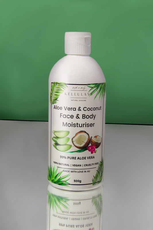Aloe Vera & Coconut Face & Body Moisturiser - Kellulays