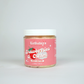 Jar of Kellulay's Strawberries & Cream body butter 200g on a white background